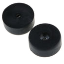 5 Pack 37x15mm Furniture Cabinet Round Rubber Case Feet Anti-Slip Circular