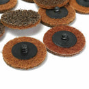 10PCS 60 Grit 2 inch(50mm) Coarse Roloc Roll Lock Surface Sanding Disc for