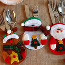 1pcs Cute Christmas Xmas Decor Kitchen Tableware Holder Pocket Dinner Bag s