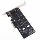 Dual M.2 Pcie Adapter, M2 Ssd Nvme (M Key) Or Sata (B Key) 22110 2280 2260  Z6U9