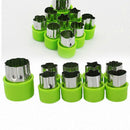9pcs Mini Cookie Cutters Pie Crust Vegetable fruit Cutter baking Set tools  G7K1