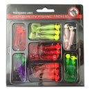 Fishing Lures Set Jig Lead Head Hooks Soft Worm Grub Single Tail Bait Lovely ME