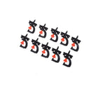 10 Pcs 360 Degree Garden And Irrigation Micro Adjustable Sprinkler Heads+Shelf !