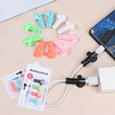 4Pcs Cable Protector Winder Sucker Spiral Cable Protective Cover Cable Organ_kz