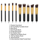 Hot 20 Pcs Pro Makeup Set + Hot 10 Pcs Powder Foundation Eyeshadow Brush