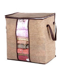 Non-Woven Portable Clothes Storage Bag Organizer Folding Closet Organizer F