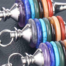 Natural Stone Crystal Pendulum Healing Chakra Wicca Dowsing Reiki Penda BGN