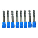 8x 4mm Tungsten Carbide Coated 4 Flute End Mill CNC Milling Cutter Drill Tool