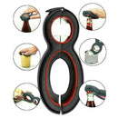 Multi Function 6 in 1 Twist Bottle All in One Jar Gripper Can Wine Beer Opene@