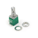 8Pin Knurled Shaft Double Linear B 50K ohm Rotary Potentiometer RV097NS LJ