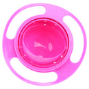 Baby Toddler Non-Spill Gyro Bowl 360 Rotating Spill-proof Feeding Bowl