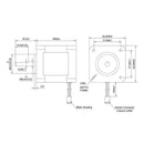 Nema 17 Stepper Motor 48Mm Nema17 Motor 42Bygh 2A 4-Lead (17Hs19-2004S1) Mo