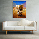Painting By Numbers Kit DIY Animals Elephant Canvas Oil Art Picture Craft