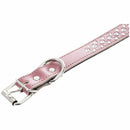 Leather Padded Rhinestone Dog Collars Bling Dog Collar Pet Collar Small Med