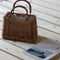 Beach Straw Bags Women Summer Handbag Rattan Square Tote Bag Handmade Bali  U4U8