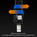 NVMe to USB Adapter RTL9210 Chip M2 M Key SSD to to USB 3.1 Type A Card (C)