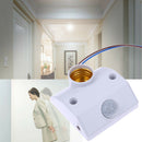 E27 220V Infrared Motion Sensor Automatic Light Lamp Holder Switch New
