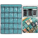 25Clear Pockets Classroom Pocket Phones Holder Door Hanging Calculator Organizer