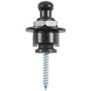 Strap Lock Straplocks Round Head for Electric Guitar Bass Black T3N2