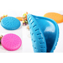 Portable Green Rubber Round Pet Dog Cat Fris*bee Toys Training Equipment Flyer