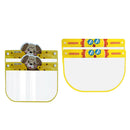 4pcs Kid Full Face Shield Kindergarten Protector Face Cover Head Cap Hat