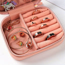 Portable Jewelry Box Zipper Storage Organizer Jewelry Holder Packaging Disp