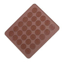 Silicone baking sheet, macaroon coffee color