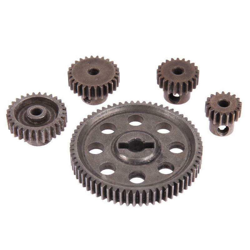 5pcs/Set Differential Main Metal Spur Motor Gear RC Toys Part for HSP Truck