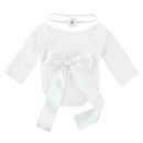 2pcs Newborn Shoot Photography Props Girls Lace Rompers Headband (White) A