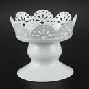 4pcs Mini White Dessert Stand with Premium Steel Material Cupcake Display,  J8K8