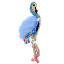 Blue Swan Rhinestones Sequins Patch Beads Clothes Applique DIY Accessories