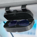 Car Sun Visor Sunglasses Case Holder Eye Glasses Organizer Box Credit Card