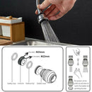 360 Rotate Faucet Water Bubbler Kitchen Saving Tap Head Filter Spray Nozzle