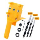 16pcs Handheld Self Centering Dowelling Jig Woodworking Drilling Locator