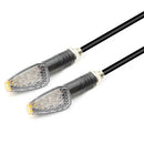 2pcs 12V Motorcycle Amber LED Turn Signal Lights Indicators Blinkers for Yamaha