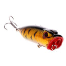 5PCS Topwater Popper Minnow Freshwater Fishing Lures Bass Baits Tackle 6