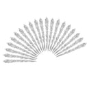 Clear Icicle Christmas Ornaments - Set of 20 Shatterproof Icicles for Christmas