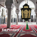 Wooden Eid Mubarak Pendant Muslim Ramadan Party Home Wall Hanging Ornament Decor