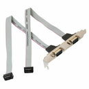 PCI to Dual DB9 Serial RS232 2 Ports Black Card Adapter Controller