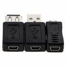 12 PCS OTG F/M USB Male To Female Micro Mini Changer USB Adapter Converter 5 Pin
