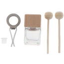 Air Freshener Perfume Bottle Pendant Essential Oils Car Hanging Glass Clips FT