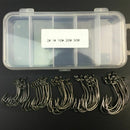 51Pcs Fishing Hooks High Carbon Steel Worm Senko Bait Jig Fish Hooks with P