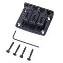 Adjustable Guitar Tailpiece for Cigar Box Guitar 3 String Hard-tail(Black)