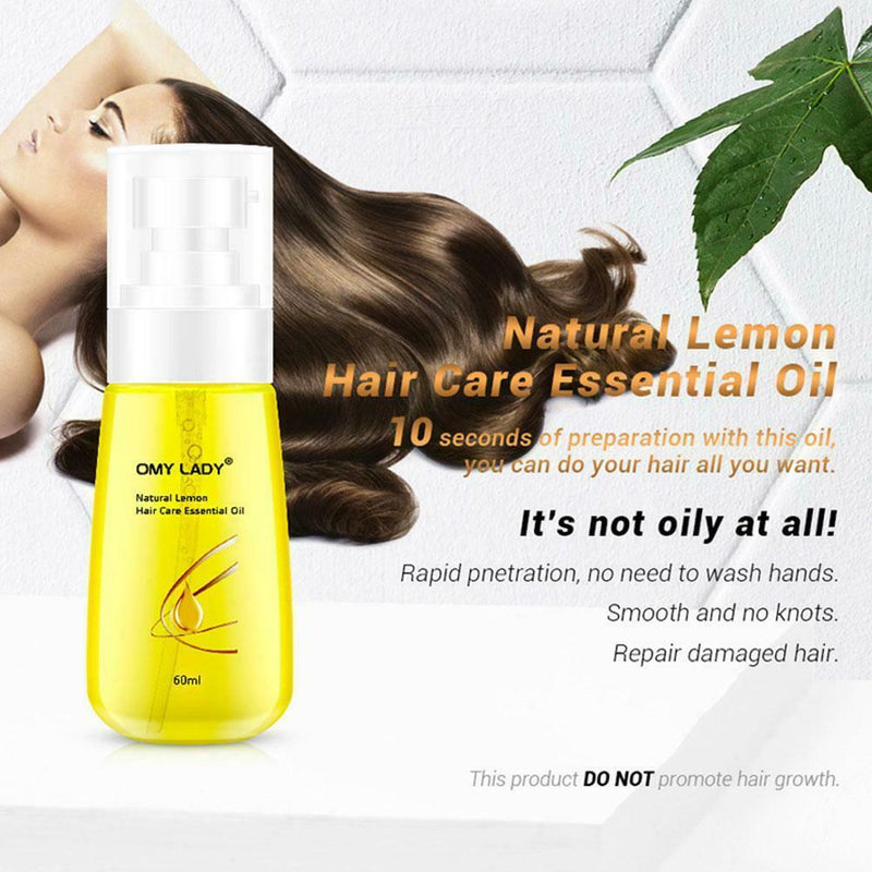 60mL Natural Hair Essential Oil Deep Nourish Hairlines Hair Treatment Serum