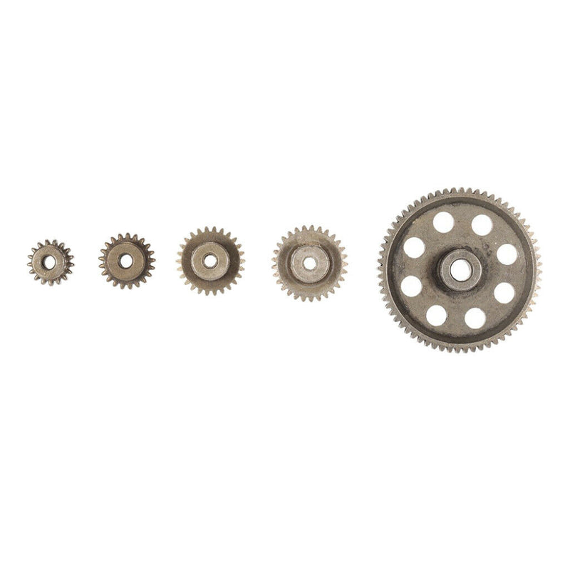 10 Pieces Steel Spur Differential Main Gear Set RC Motor Pinion for HSP HPI