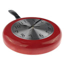 Wall Clock Metal Frying Pan Design 8 Inch Clocks Kitchen Decoration Novelty