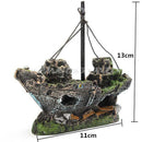 Aquarium Ornament Wreck Boat Sunk Ship Shipwreck Fish Tank Cave Decor