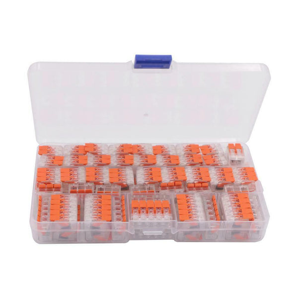 75pcs Compact Wiring Connector 2/3/5 Pin Insulated Cold Pressing Terminals Kit