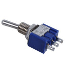 5 Pcs AC 3A/250V 6A/125V ON/ON SPDT Mini 2 Position Latching Toggle Switch P3O7