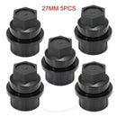 5x 27mm Universal Car Auto Plastic Wheel Lug Nut Covers Caps OEM 156462 APT
